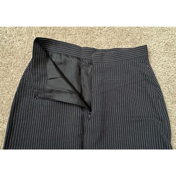 Lagerfeld Pinstripe Pencil Black Check Mini Skirt Waist Size 25” New - Picture 4 of 10